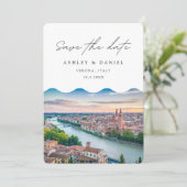 ベローナ イタリア 結婚式 Save the Date 招待状 (スタンド正面)