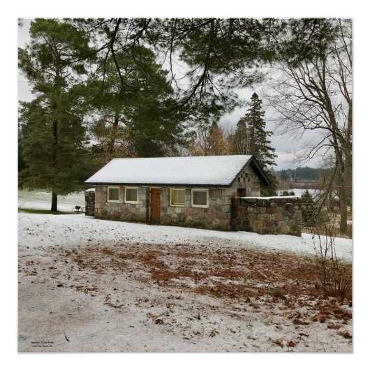 ベワビック州パーク、クリスタル滝、MIポスター ポスター (正面)