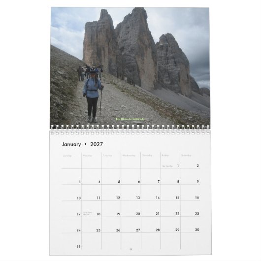 ベンおよびSherieの2008年のイタリアのカレンダー カレンダー (1月 2027)