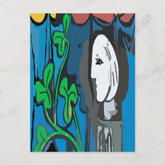 ベンのバスト、編集文字 ポストカード (正面)