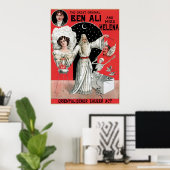 ベンアリイルシオニストマジシャンヴィンテージ ポスター (ホームオフィス)