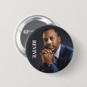 ベンカーソンの大統領2016は復興します 缶バッジ (正面&裏面)