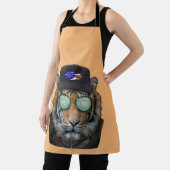 ベンガおもしろいルのトラおもしろいギの木に身を包んだ野生生物 エプロン (インサイチュ)