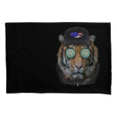 ベンガおもしろいルトラの服を着たおもしろい野生動物 枕カバー (正面)