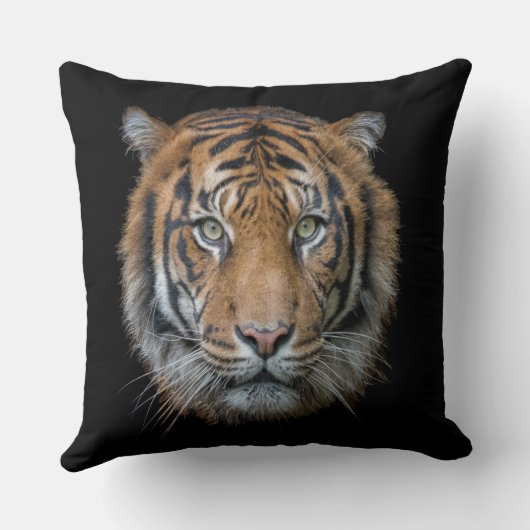 ベンガおもしろいル・タイガーの服を着た野生動物 クッション (裏面)