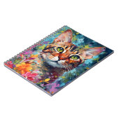 ベンガカラフルル猫 ノートブック (左側)