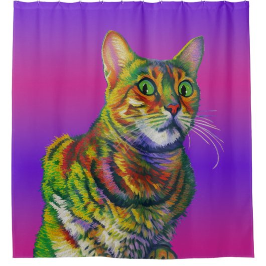 ベンガルあなたを見て シャワーカーテン (正面)