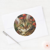 ベンガルのカードとシール ラウンドシール (封筒)