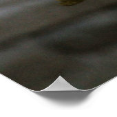 ベンガルのホワイトタイガーがあなたを見つめて写真 ポスター (角)