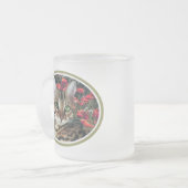 ベンガルの子ネコのマグ フロストグラスマグカップ (正面左)