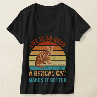 ベンガルの方が良くて猫のお父さん Tシャツ
