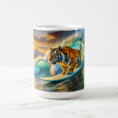 ベンガルオンザサーフボードデザインバイリッチアメンギル コーヒーマグカップ (中央)