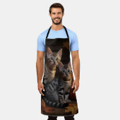 ベンガルキットンオータムデライトカボチャ エプロン (着用した状態)