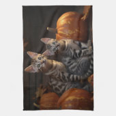 ベンガルキットンオータムデライトカボチャ キッチンタオル (縦)