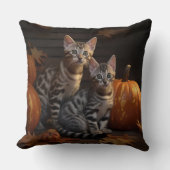 ベンガルキットンオータムデライトカボチャ クッション (正面)