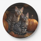 ベンガルキットンオータムデライトカボチャ ペーパープレート (正面)