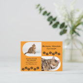 ベンガルキャッテリーのビジネスカード|カスタム写真 名刺 (スタンド正面)