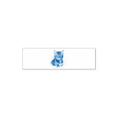 ベンガルキャットの水彩肖像画 セルフインキングスタンプ (デザイン)