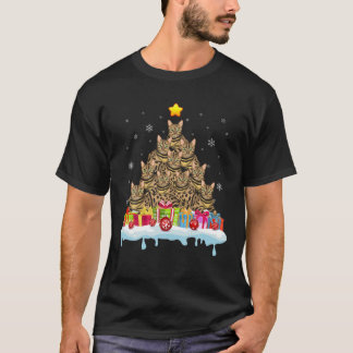 ベンガルキャットクリスマスツリーキャットクリスマス Tシャツ