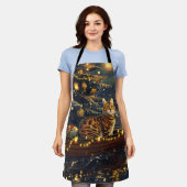 ベンガルキャットクリスマスフェスティバル航海 エプロン (着用した状態)