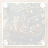 ベンガルキャットクリスマスフェスティバル航海 ガラスコースター (裏面)