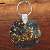ベンガルキャットクリスマスフェスティバル航海 キーホルダー (正面)