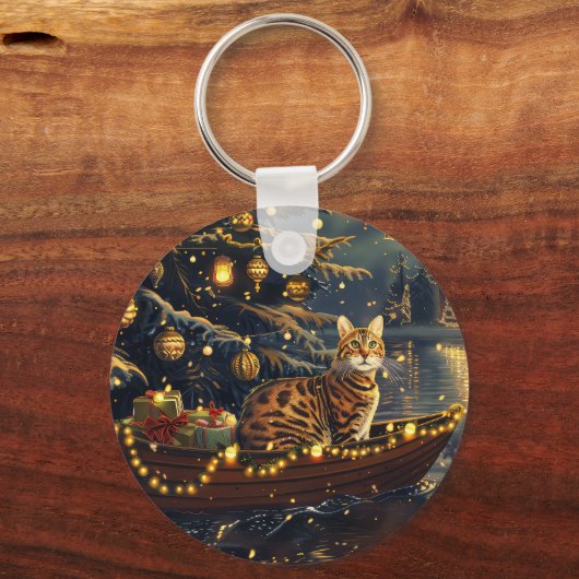 ベンガルキャットクリスマスフェスティバル航海 キーホルダー (正面)