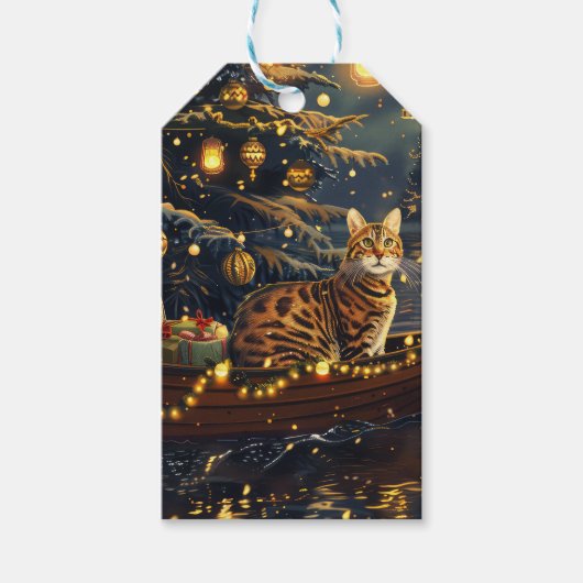 ベンガルキャットクリスマスフェスティバル航海 ギフトタグ (正面)