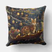 ベンガルキャットクリスマスフェスティバル航海 クッション (裏面)