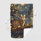 ベンガルキャットクリスマスフェスティバル航海 ゴルフタオル (インサイチュ)