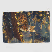 ベンガルキャットクリスマスフェスティバル航海 ゴルフタオル (横)