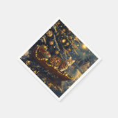 ベンガルキャットクリスマスフェスティバル航海 スタンダードカクテルナプキン (角)