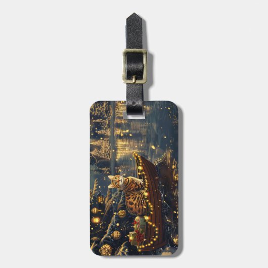 ベンガルキャットクリスマスフェスティバル航海 ラゲッジタグ (正面縦)