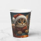 ベンガルキャットジェットコースター クリスマス 紙コップ (裏面)
