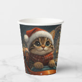 ベンガルキャットジェットコースター クリスマス 紙コップ (正面)
