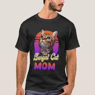 ベンガルキャットママ ベンガル猫好きなベンガル猫ママ Tシャツ