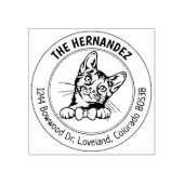 ベンガルキャット差出人住所 ラバースタンプ (インプリント)