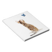 ベンガルキャット&バタフライ ノートパッド (アングル)