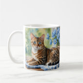 ベンガルキャット 水彩画 コーヒーマグカップ (左)