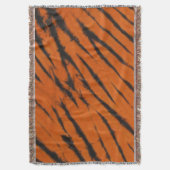 ベンガルストライプ絞り染め スローブランケット (正面縦)