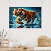 ベンガルタイガーの海スプラッシュ走 ポスター (キッチン)