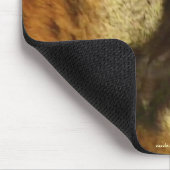 ベンガルタイガーの目の大きな猫野生動物マウスマット マウスパッド (コーナー)