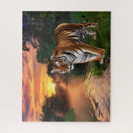 ベンガルタイガーアットサンセット ジグソーパズル