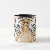 ベンガルタイガーウォーターカラーインクアート マグカップ (中央)