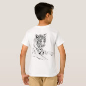 ベンガルタイガーカスタムアートシャツ Tシャツ (裏面フル)