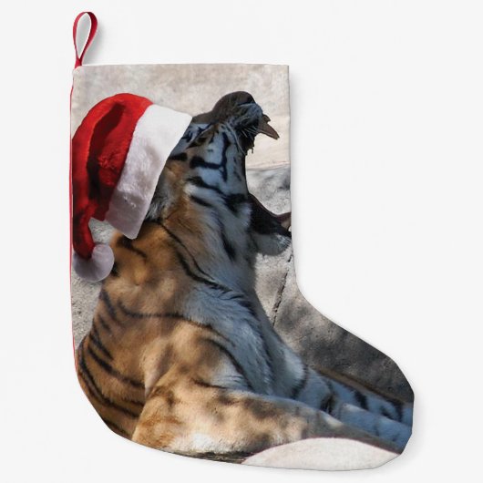 ベンガルタイガーサンタクロース スモールクリスマスストッキング (正面)