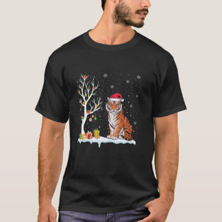 ベンガルタイガーサンタハットフェスティバルツリーライトクリスマ Tシャツ