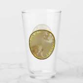ベンガルタイガース金ゴールドコイングラスタンブラー タンブラーグラス (正面)