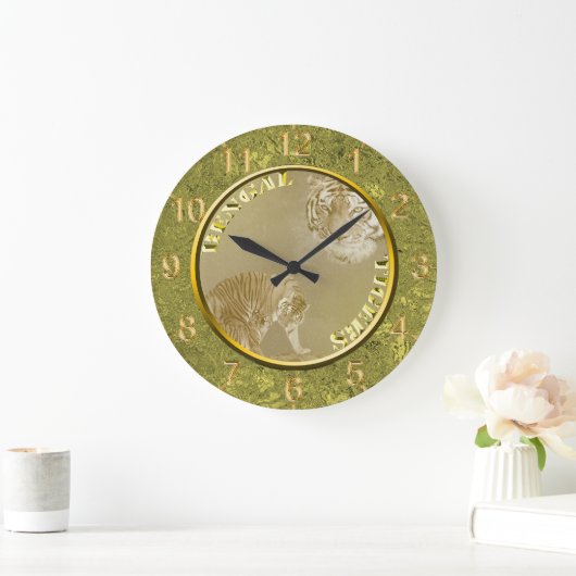 ベンガルタイガース金ゴールドコイン、長城時計 ラージ壁時計 (ホーム)