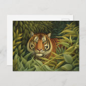 ベンガルタイガーデジタルアート ポストカード (正面/裏面)